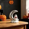 Halloween Decoration Moon Figurine for Home Decor Indoor Outdoor Party Supplies