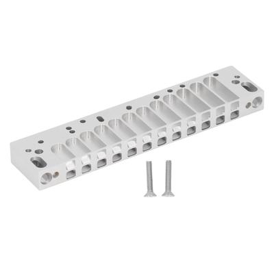 Peine de Armónica Parte 12 Agujeros Escala Cromática Peine Plata Escarchado Ligero para HOHNER 270D