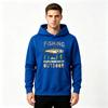 Men's Fishing Nature Outdoor Print Pullover Hoodie Casual Long Sleeve Sweatshirt for Men