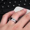 Stylish Men Titanium Steel Smooth Surface Wedding Band Finger Ring Jewelry Gift