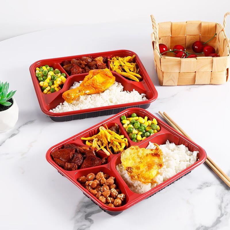 JINGRUIXIANG Disposable 4-Compartment Meal Prep Containers