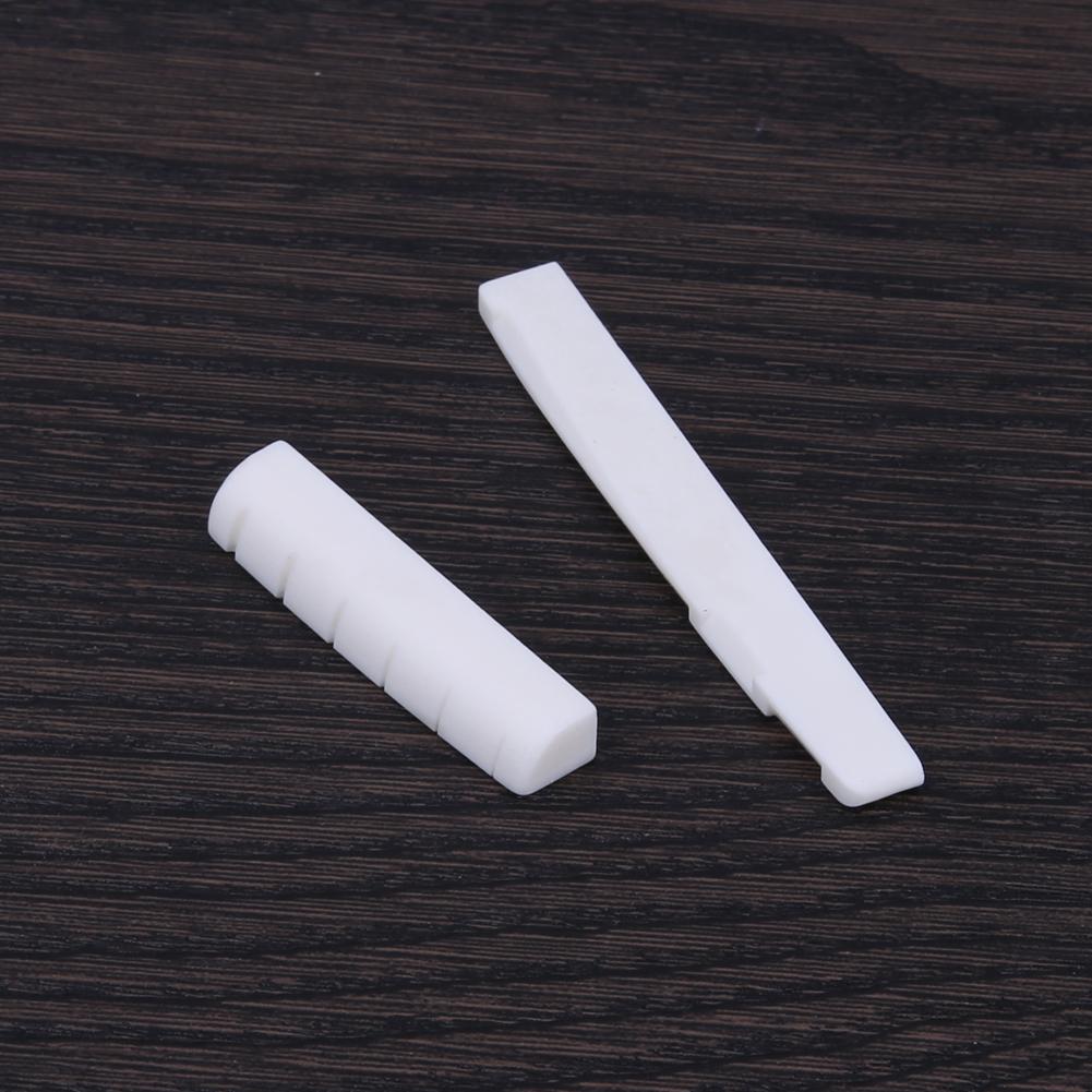 Buffalo Guitar Bridge Saddle Nut for Acoustic Guitar Bone Bridge Folk Guitar Replacement Spare Part Portable Guitar Accessories