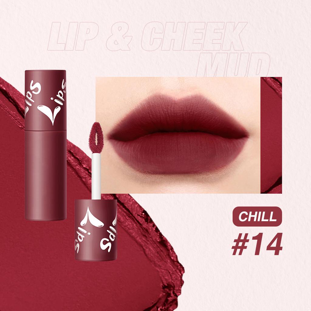 Velvet Matte Lip Stain | Long-wear Smudge-proof Lipstick | Highly Pigmented Gloss for Daily or Party