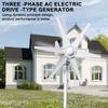 800W 12V/24V Home Wind Turbines Generator, 6-Blade Fan Wind Turbine, Electromagnetic Electricity Wind Power Generator