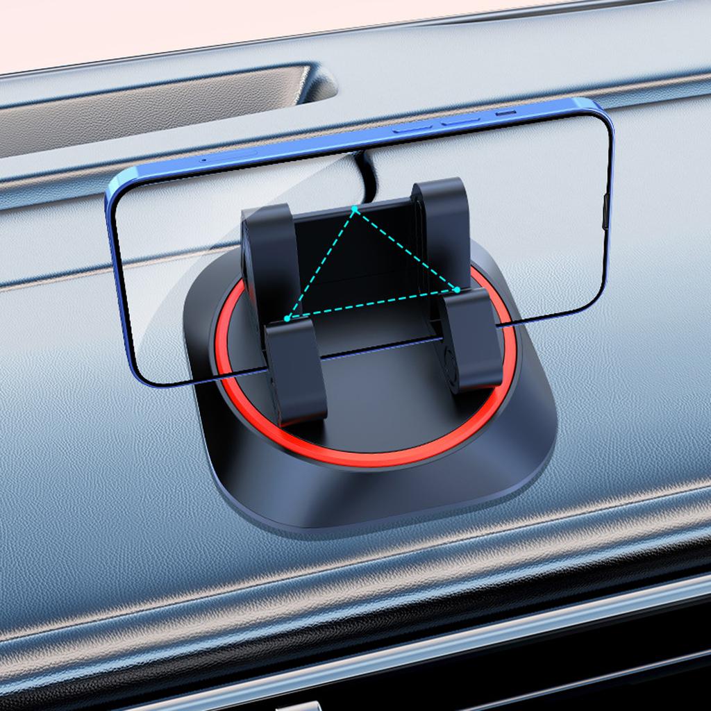 Car Navigation Mobile Phone Holder Black Center Console Cross-border Rotating Car Mobile Phone Holder Bracket