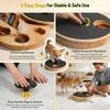 Round Wooden Dog Scratching Post,Cat Scratching Post, Nail Trimmer, Portable Scratching Toy with Built-in Treat Box,pet Supplies