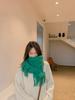 Cashmere Wool Scarf - Thick, Solid Color, Unisex, Versatile, Korean Style for Autumn/Winter.