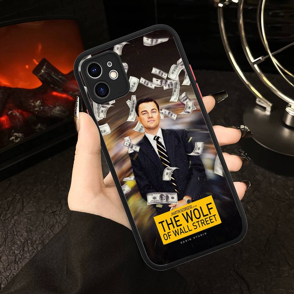 Classic Movie W-Wolf Of W-Wall S-Street Matte Translucent Phone Case For Iphone 16 ProMax 15 14 13 12 11 X XS PRO Plus iphone 12pro max