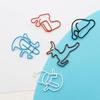 Christmas Cartoon Paper Clips: Santa, Snowman, Reindeer, Socks, Tree-Shaped Clips
