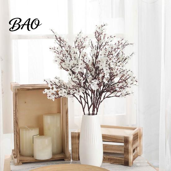 Reusable Harvest Festival Flower Stems Realistic Artificial Flowers for Autumn Home Decoration, Silk Floral Safe Faux Decor Pets Branches Halloween