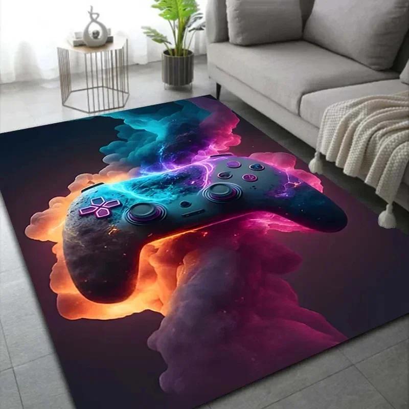 Gamer Rug Children's Room Carpet Cool Game Controller Doormat Home Living Room Bedroom Floor Mat Teens Dorm Hippie Style Mat