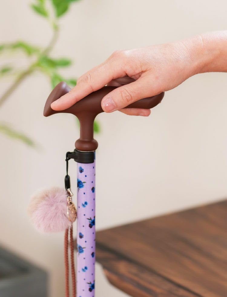 KISS MY LIFE Extendable Walking Flower Dot BONBON STICK Self-Standing Stick, Pattern, (Blossom) (kml130109a)
