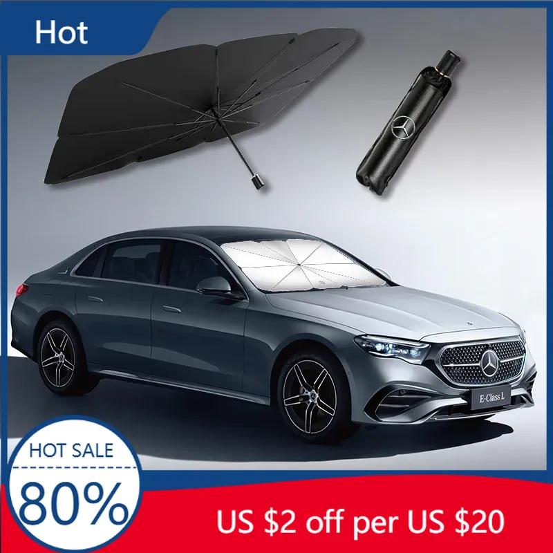 TSGWS1 Hot 2025 Car Sunshade Retractable Sunscreen Heat Insulation Parasol For Mercedes Benz AMG W206 W204 W205 W212 W213 W221 W222 W22