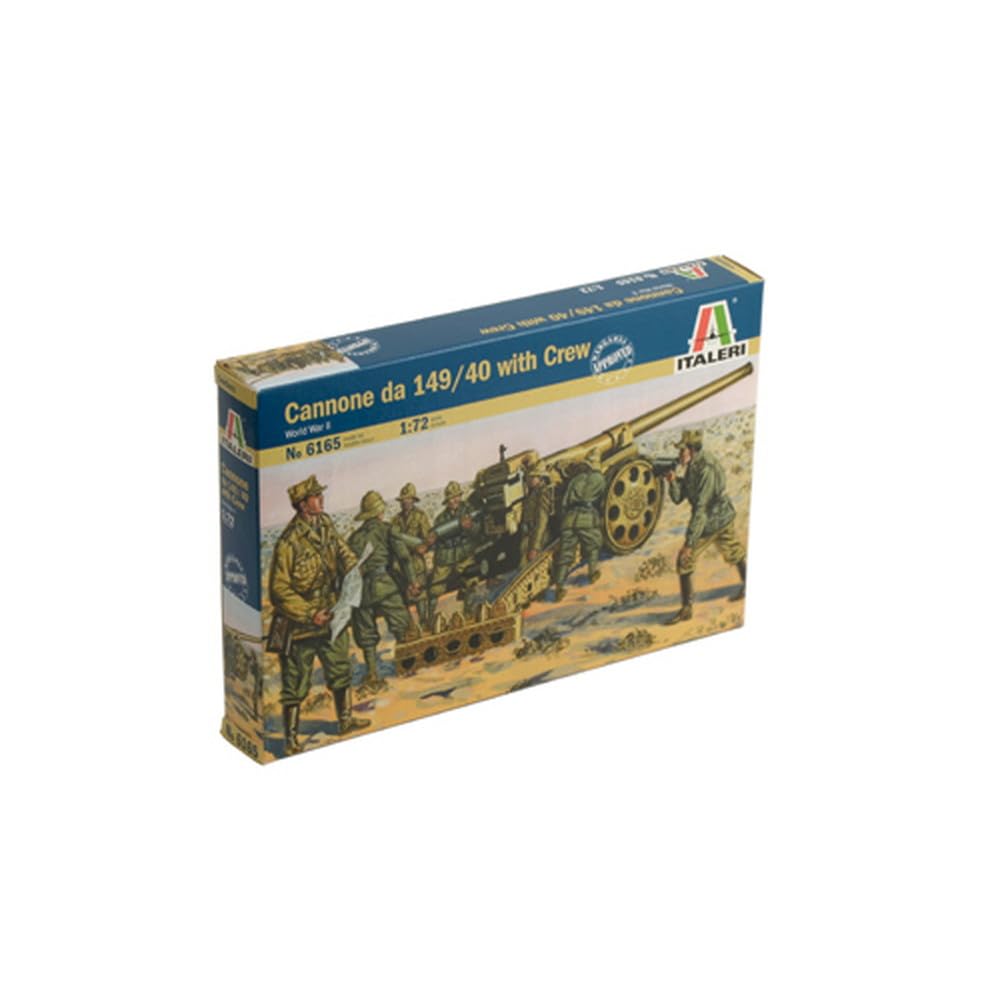Platz Italeri 1/72 WWII Italian 149/40 Field Gun with Artillery Plastic Model Kit IT6165 (Cannon)