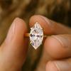 1/2/3Carat Marquise Cut Moissanite Engagement Ring for Women   CopperHalo Diamond Wedding Bands Promise Ring Jewelry