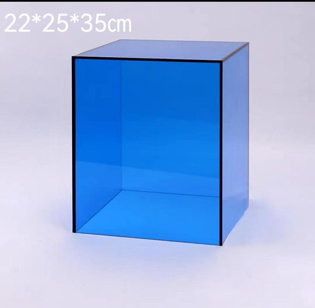 Blue Acrylic Dessert Table Display Stand for Tea Break & Birthday Ornaments
