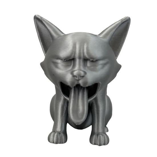 3D Printed Vomit Cat Figurine Plastic Kitten Statue Animal Sculpture