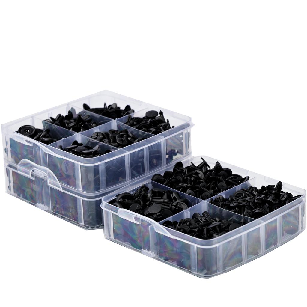 Rosfix Set Autostecker 620 Stück. im Plastik-Box – Hohe Qualität | Vielfalt an Typen und Größen | Praktisches Zubehör