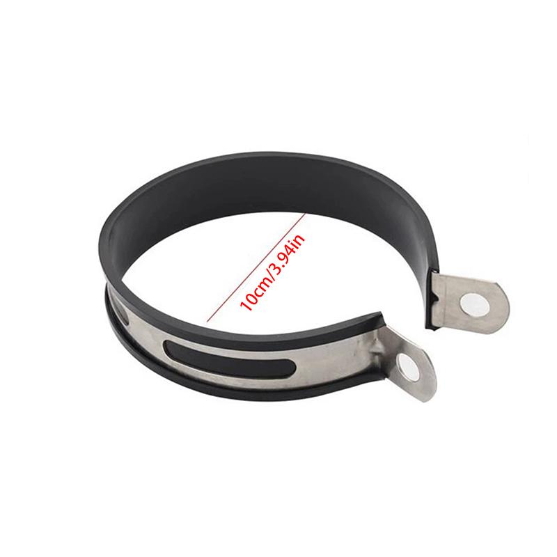 Motorcycle 60.5Mm Exhaust Pipe 51Mm Muffler Universal Fixed Circle Carbon Fiber Holder Clamp Fixed Ring Support Bracket