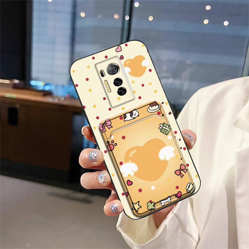 Fashion Design Anti-knock Phone Case For Tecno Phantom X/AC8 Graffiti Back Cover Silicone Durable Cartoon Card bag Cover