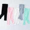 Girls' Leggings for Summer Made of Pure Cotton Worn Thin and Slim Fit for Children