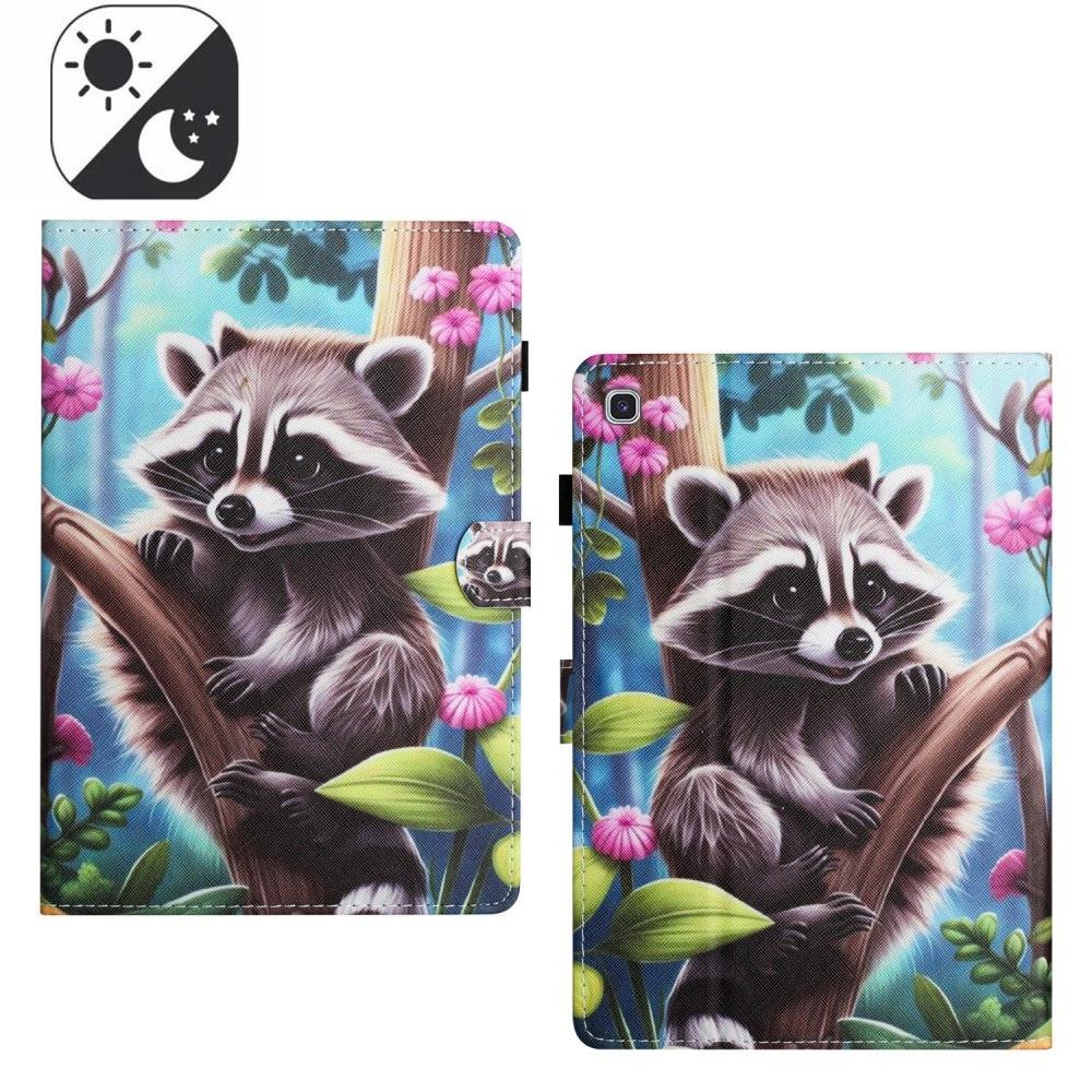 Case for Samsung Galaxy Tab S6 Lite 10.4" 2020/2022/2024, with flap, raccoon