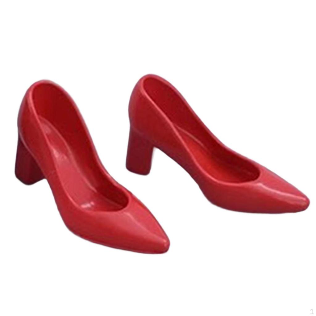 1/6 -Skala -bjd -puppet Shoes, High Heeled Tat Play Toy, Handmade Miniature -high -Heels