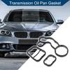 No.11428591460 Transmission Oil Pan Gasket for BMW X1 2016-2020, for BMW X2 2018-2019/Engine Oil Filter Housing Gasket/Durable Rubber/3 Pcs/Black