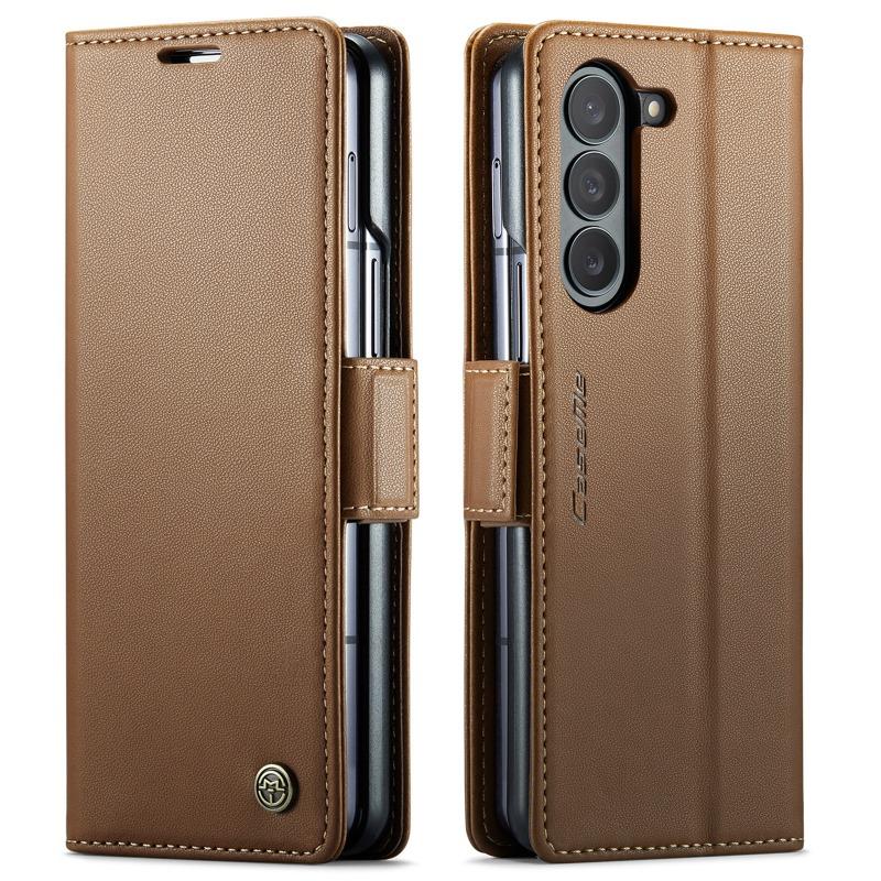 Magnetic Flip PU Leather Phone Case for Samsung Galaxy Z Fold 6 5 Fold6 Fold5 5G Wallet with Card Holder Protective Cover