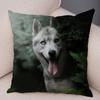 pc Realistic Siberian Husky Print Pillowcase Set  Polyester NonEmbroidery Cushion Covers for Sofa Bed Dog Lover Home Decor