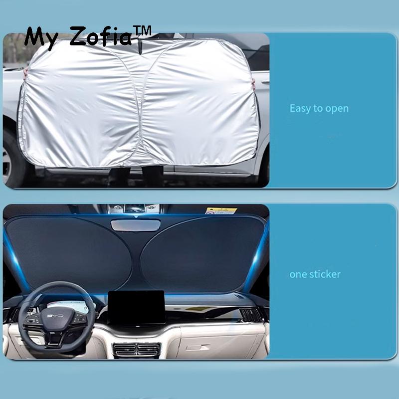 For BYD Sealion 7 Sea Lion 07 EV 2024 2025 2026 2027 Car Windshield Sunshade Cover Anti UV Protection Auto Parts