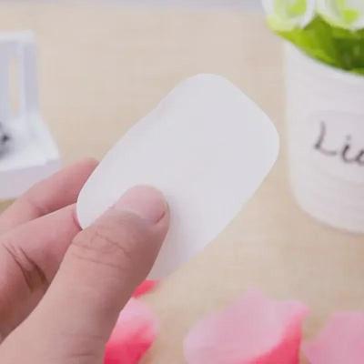 Tragbare Einweg-Seifenscheiben - Mini-Papierseife in Box für Reise & Händewaschen