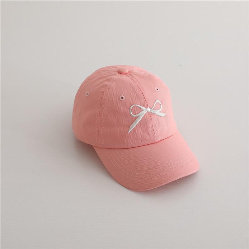 

Children Baseball Hats 49-52cm 2-5 Years Embroidery Bow Kids Accessories Boy Girl Vacation Sunscreen Hat Baby Adjustable Cap 49-52cm&2-5 years