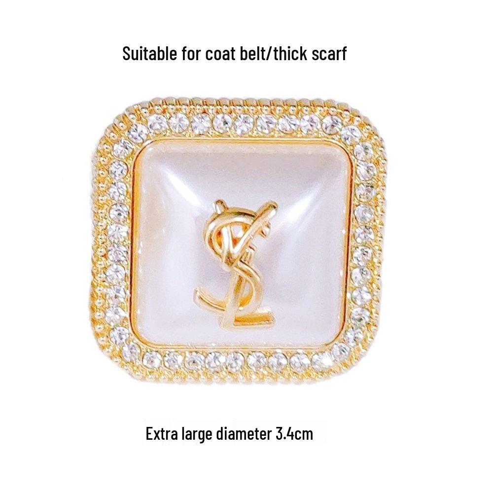 Elegant Silk Flower Scarf Buckle: Versatile, Dual-Purpose Accessory for Shawls and Scarves