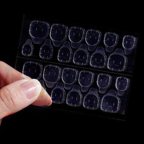 

Nail Double Sided Tape 24pcs Malkan Tip Poly Tip Coffin