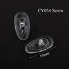 50Pairs(100pcs) 15mm 16mm 17mm Silicone Eyewear Glasses Nose Pads Repair Accessory Screw In Push On