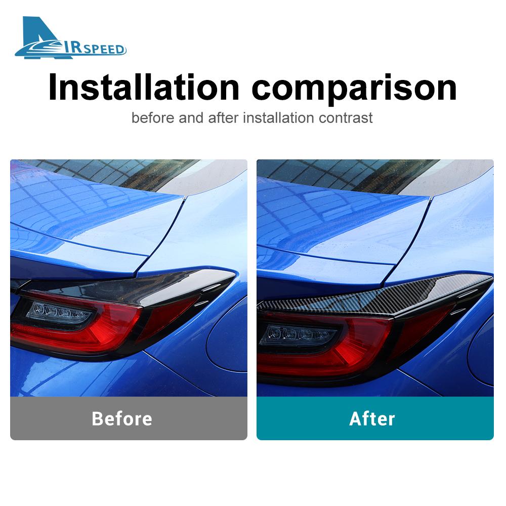 Real Soft Carbon Fiber Sticker For Subaru BRZ Toyota GR86 2021 2022 2023 2024 2025 2026 Car Rear Tail Light Eyebrow Accessories