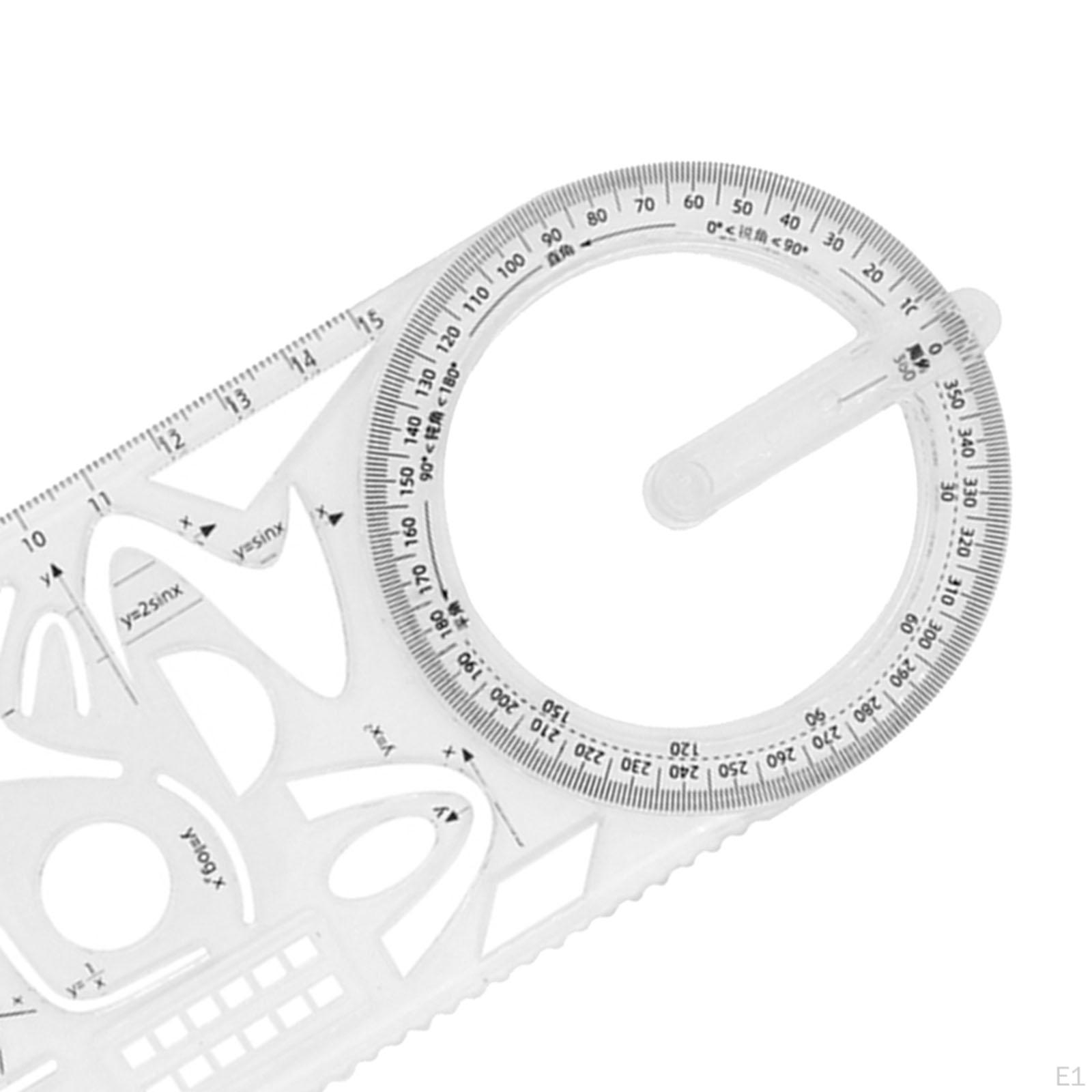 Шаблон чертежа геометрической линейки. Измерительные пластиковые линейки для школы — фото 5