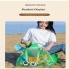 Cute Fish Shaped Mesh Beach Tote Bag Lightweight Breathable For Kids Summer Beach Trips Sand Toy Storage