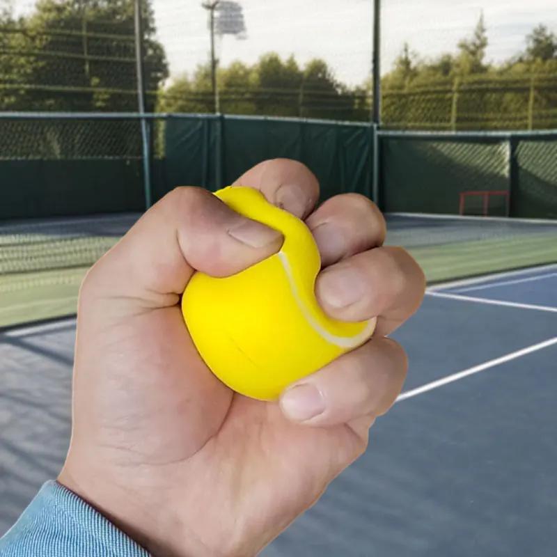 1pc PU material tennis grip ball, Pu sponge tennis ball, finger rehabilitation grip ball, toy ball, elderly muscle atrophy preve