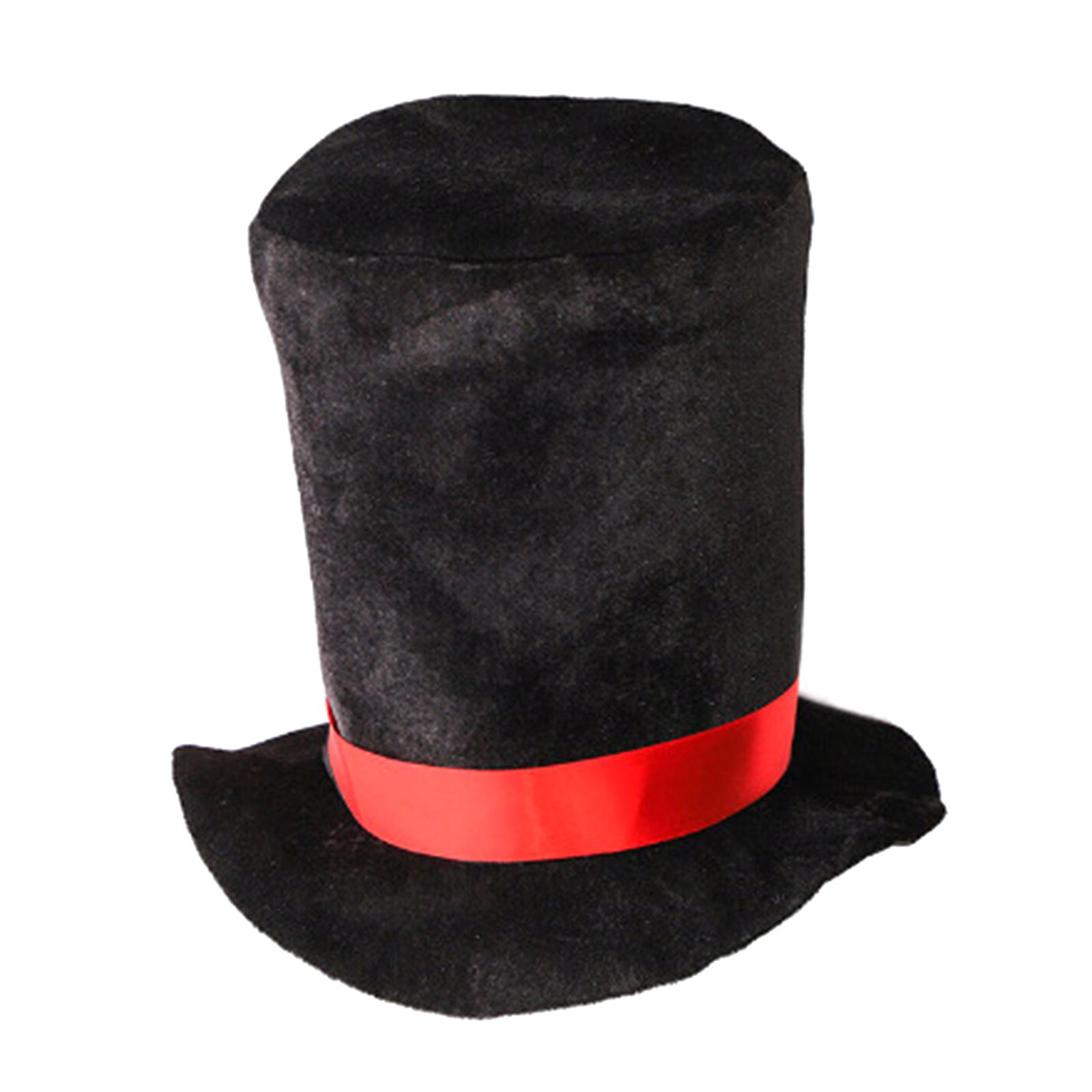 

Luxury Caroler Hat Victorian Hat Men Grooms Hat for Themed Halloween Creative Adult Dress up Party Supply 1 чёрный