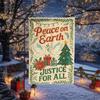 Peace On Earth Justice for All Christmas Garden Ag, Holiday Yard Decor Gift JJE DDI GGX