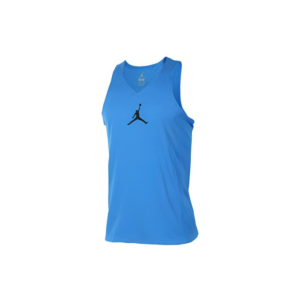 Air Jordan Ultimate Flight Logo Print Quick-Dry Breathable Sports Vest Men Tops Blue 842315-435