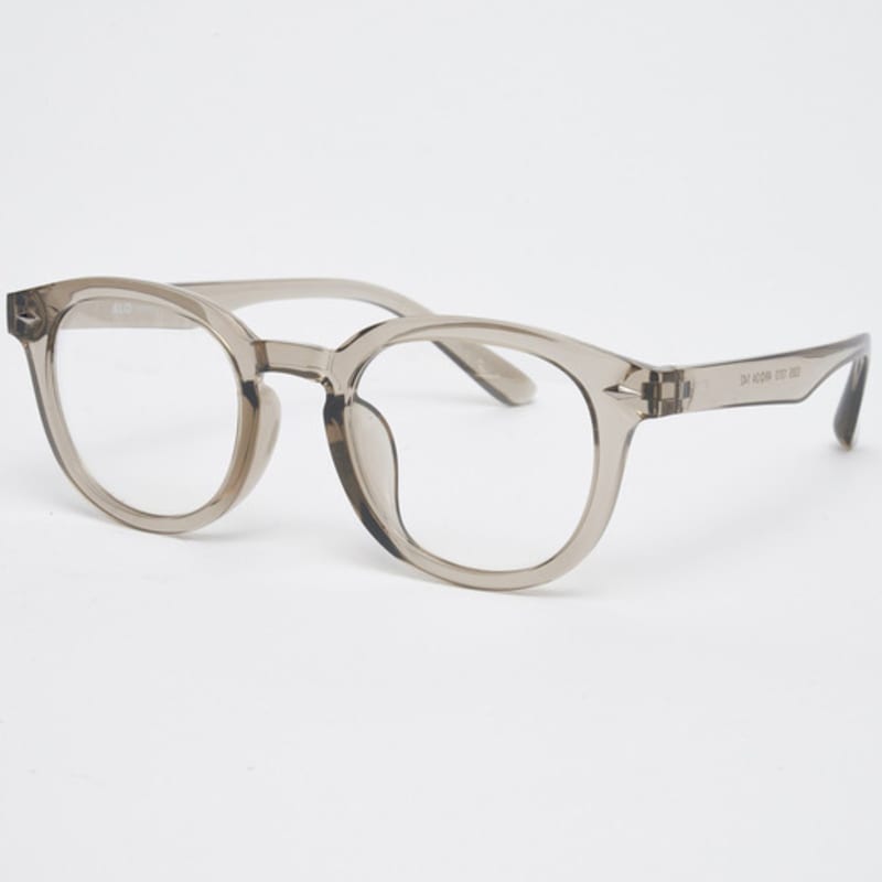 Aloeyewear AL5305 1313 Rilsan Klar Kräftige Vintage Fassung Transparent Khaki Brille