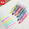 M&G 6 Color Mini Highlighter Set, Vibrant High Quality Creative Drawing Highlighter, School Office Writing Tools