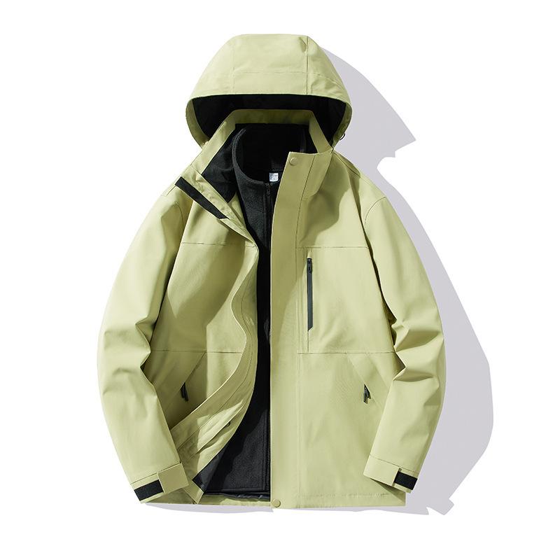 Fully Seam-Sealed Thermal Bonded 3-in-1 Windproof Waterproof Mountaineering Jacket for Men and Women