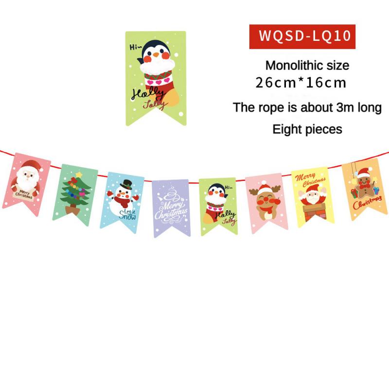 Christmas Banner 2024 Merry Christmas Decorations For Home Garland Santa Claus Navidad For Xmas Gift Noel Decor New Year 2025