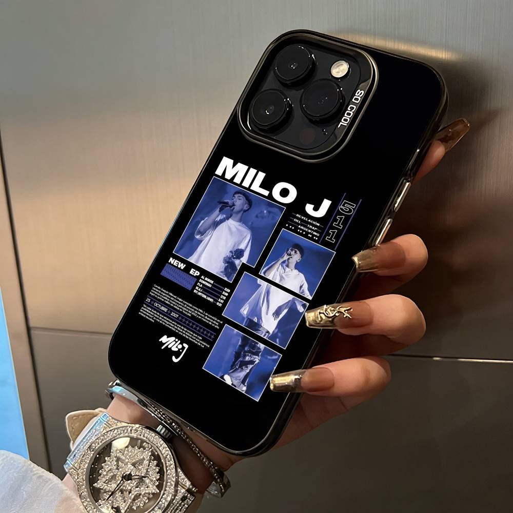 

Top Gen Z artist Singer M-Milo Phone Case For iPhone 17,16,15,14,13,12,11 Plus Pro Max Colored Silver Phone Case iPhone17ProMax
