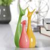 Beautiful Home Decor Lucky Deer Statue Family Ceramic Figures - (Set of 3, Multicolor)