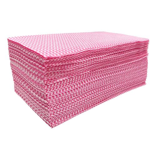 Shinmei Antibacterial Counter Cloths, Pink, 100 Sheets
